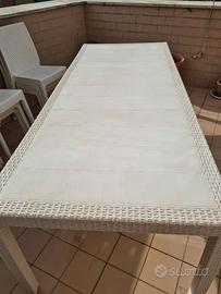 Tavolo giardino/terrazzo allungable