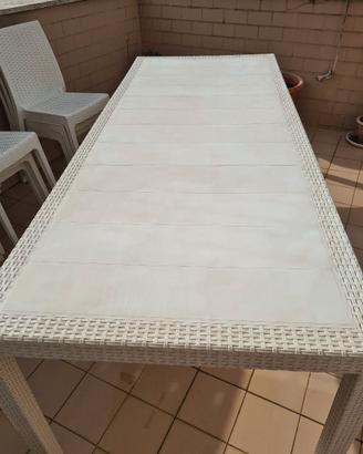 Tavolo giardino/terrazzo allungable