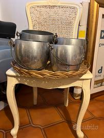 Pentoloni vintage in alluminio anni ‘40