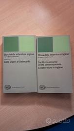 "Storia della letteratura inglese" Volume 1 e 2