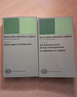 "Storia della letteratura inglese" Volume 1 e 2