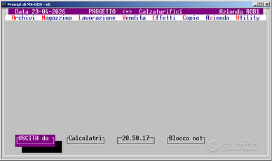 Software per Gestione Produzione Calzature, Sottop