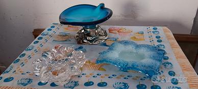 svuota tasche con base in argento più 2 posaceneri