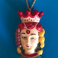Collana Vintage con pendente Testa di Moro Donna
