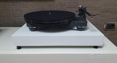 Base elettroniche hi fi in betulla laccata bianco