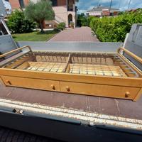 Letto contenitore e scrivania cameretta