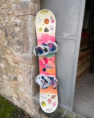 Snowboard drake + attacchi salomon