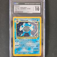 Carta pokemon CGC 10 POP1 Poliwrath set base 13/10