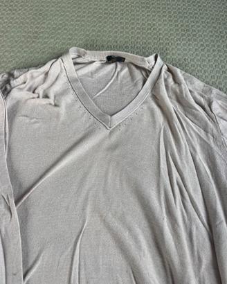 Grifoni maglione beige 100% cotone