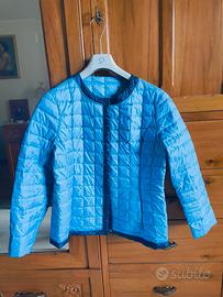 Piumino primaverile azzurro tg. 48 100% poliestere