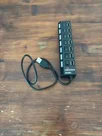 Banco di 7 prese usb con interruttore