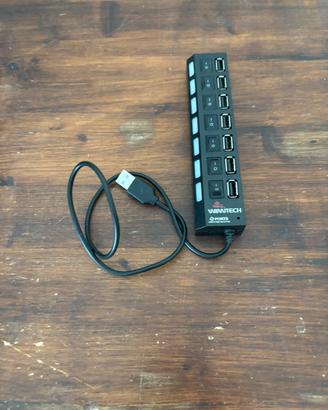 Banco di 7 prese usb con interruttore