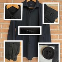 Givenchy Paris camicia grigio scuro effetto stone