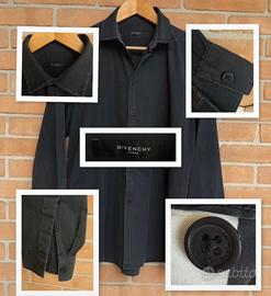 Givenchy Paris camicia grigio scuro effetto stone