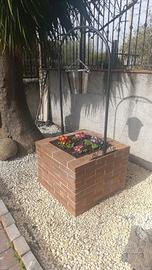 Pozzo decorativo da giardino in pietra 