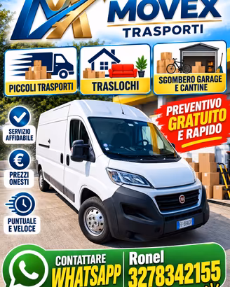 🚚 MOVEX – Piccoli Trasporti, Traslochi e Sgomberi