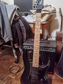 IBANEZ RG 550 BK BLACK + FENDER COMBO CHAMPION 50 