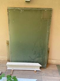 N 2 lastre vetro temperato bianche satinato