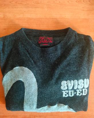 Evisu maglione L lana