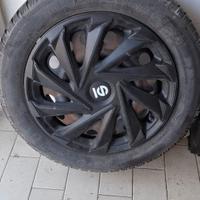 Cerchi in acciaio peugeot 107 con gomme