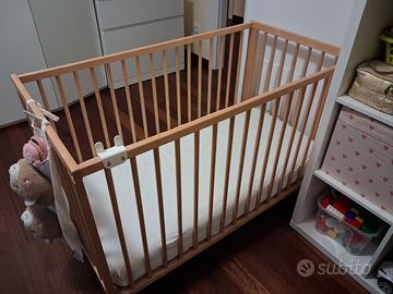 Lettino a sbarre ikea sniglar + materasso