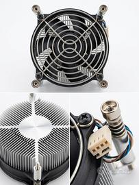 Dissipatore CPU in Alluminio con Ventola