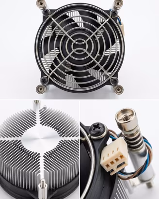 Dissipatore CPU in Alluminio con Ventola