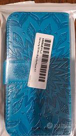 custodia libro pelle Samsung S5 mini 