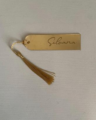 1x Segnaposto Targa dorata con Nome PERSONALIZZATO