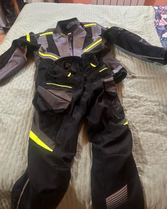 Completo giacca pantalone moto 4 stagioni