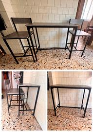 Set Tavolo Bar e 2 Sgabelli - Pari al Nuovo