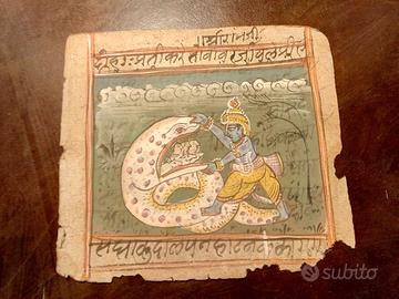MANOSCRITTO INDIANO 19° SECOLO