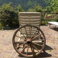 Coppia di ruote antiche per calesse