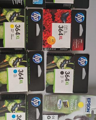 Cartucce originali HP ed Epson nuove – Lotto