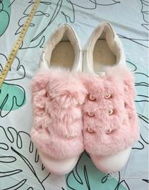 Sneakers con pelo