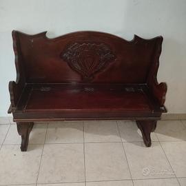 cassapanca, cassa panchina anni 70