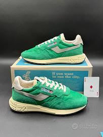 Autry Reelwind low in nylon suede verde, bianco 42