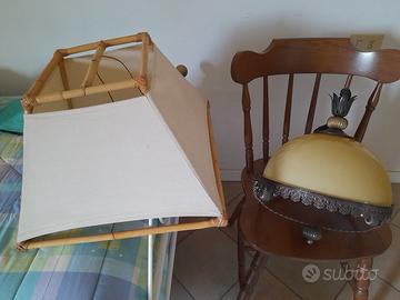 lampadari in ottone e  ferro battto