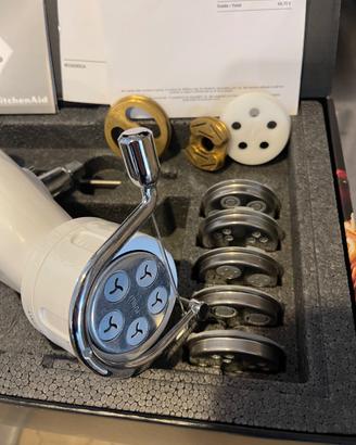 Torchio pasta kitchenaid 5KSMPEXTA +trafile bronzo