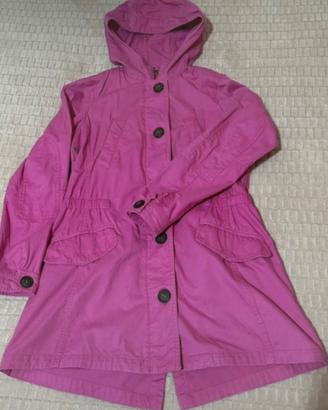 Trench rosa bambina