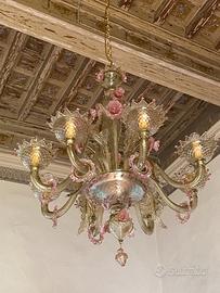 lampadario Murano 8 luci 