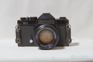 Chinon M-1 black + Tomioka Chinon 55mm f/1.4