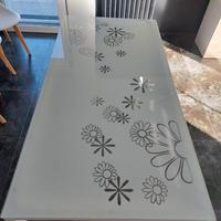 Tavolo metallo e vetro 160x80