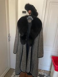 Cappotto con pelliccia color nero