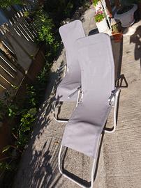 sedie sdraio da giardino 