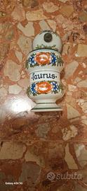 vaso in ceramica  porta spezie tognana con fiori