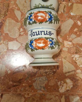 vaso in ceramica  porta spezie tognana con fiori