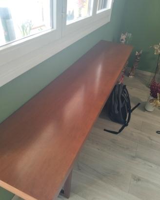 tavolo in legno a consolle