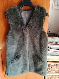 Gilet pelliccia ecologica bimba 9 anni Zara