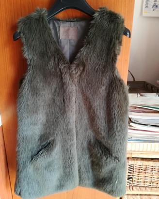 Gilet pelliccia ecologica bimba 9 anni Zara